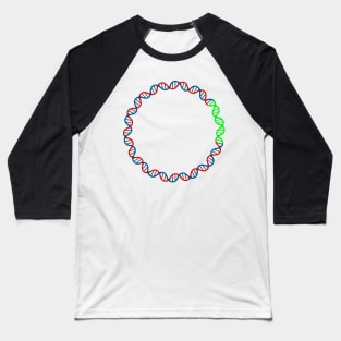 Circular DNA Double Stranded Green fluorescent protein Baseball T-Shirt